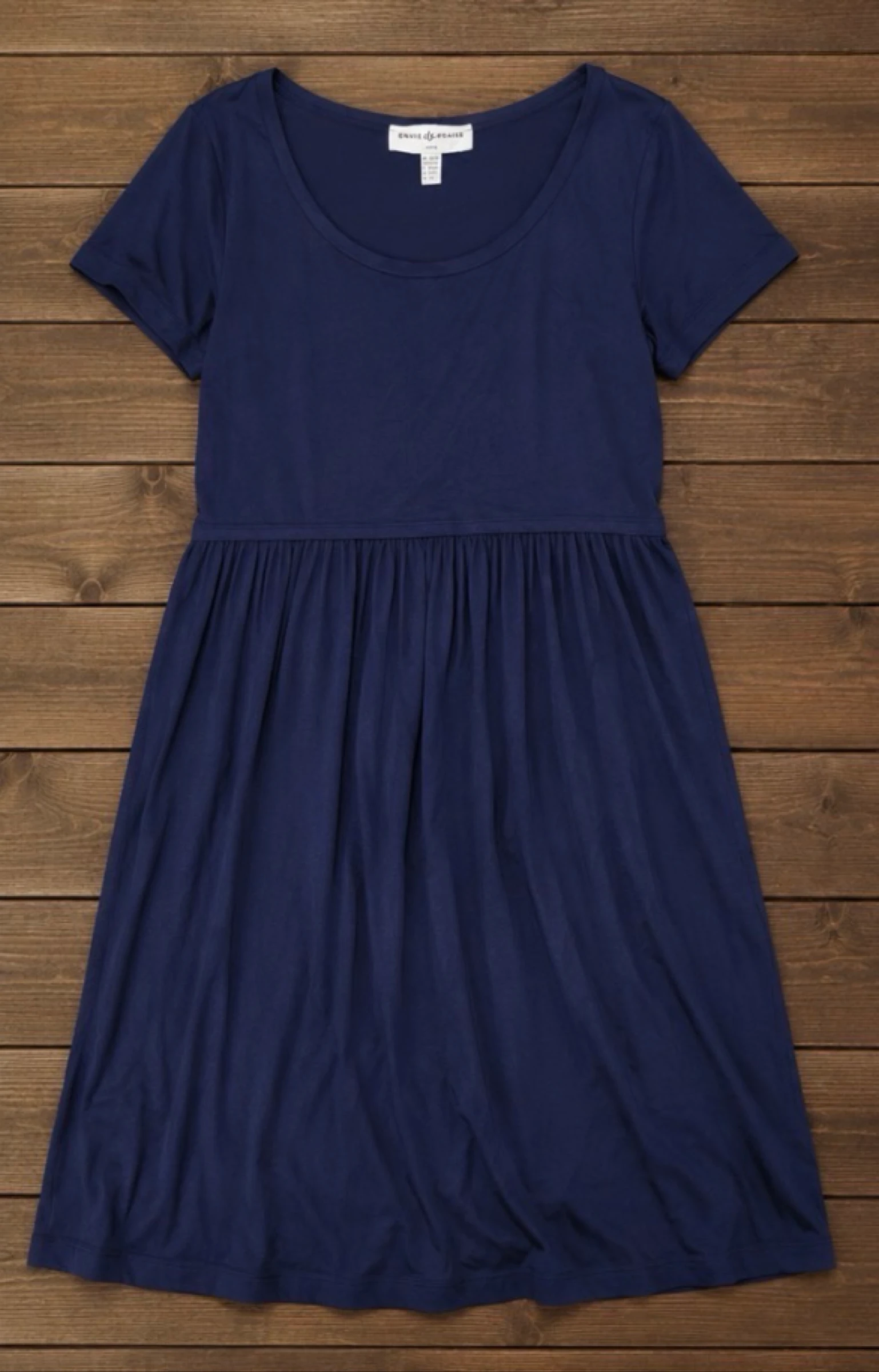Envie de Fraise Zwangerschapsjurk marineblauw korte mouwen T38/40 vloeiend – photo 3